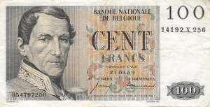 100 Franc 1959 p.129c